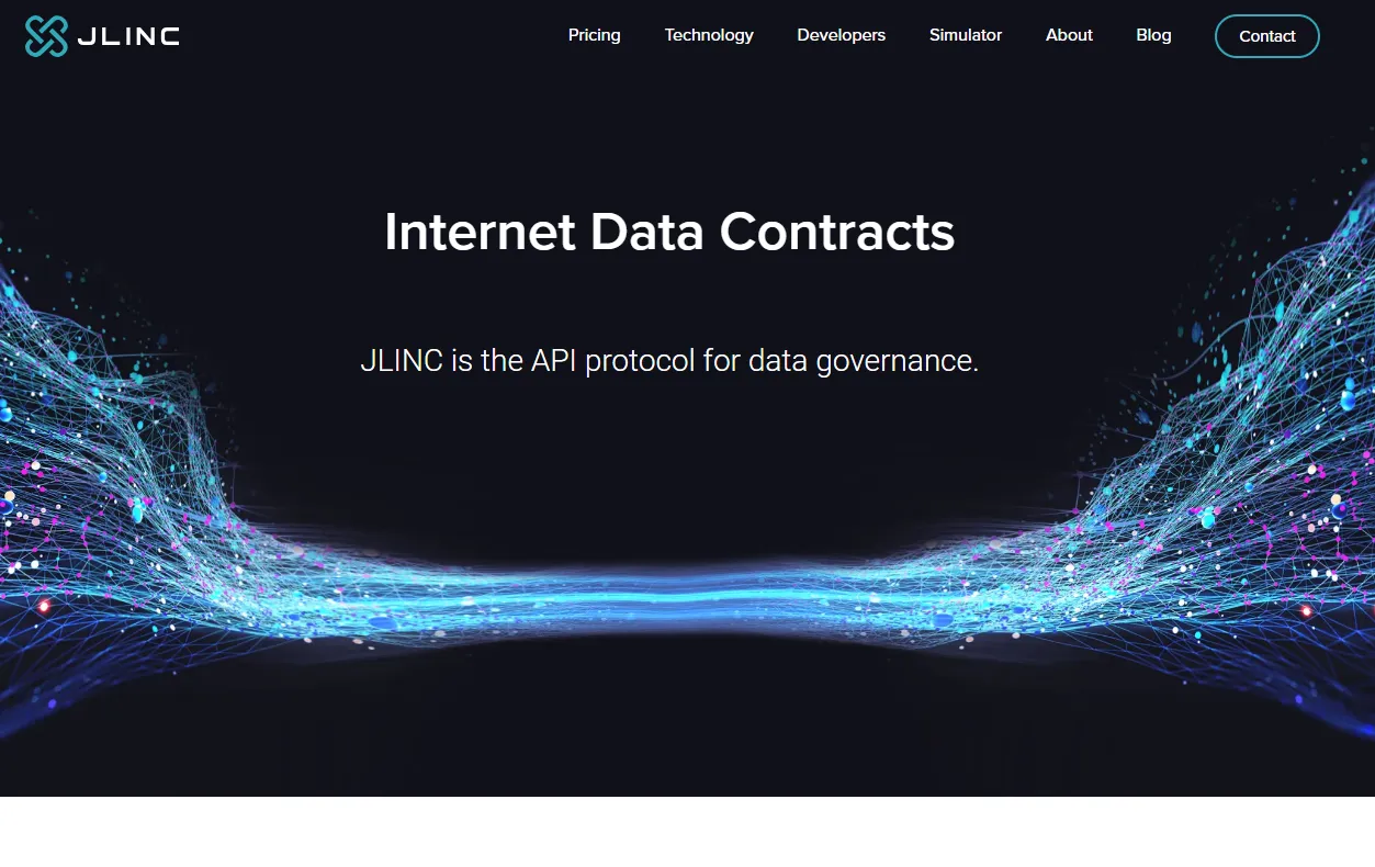 JLINC homepage screenshot